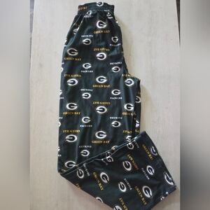 Green Bay Packers NFL Youth Large 14/16 Boys Allover Print Pajama Lounge Pants